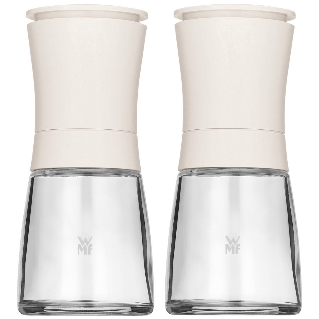 WMF Trend Mühlenset 2tlg, Salz- und Pfeffermühle unbefüllt, Glasbehälter, Keramikmahlwerk, Mühle für