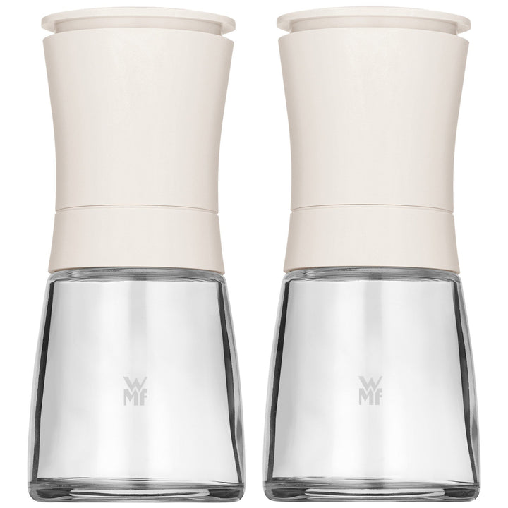 WMF Trend Mühlenset 2tlg, Salz- und Pfeffermühle unbefüllt, Glasbehälter, Keramikmahlwerk, Mühle für
