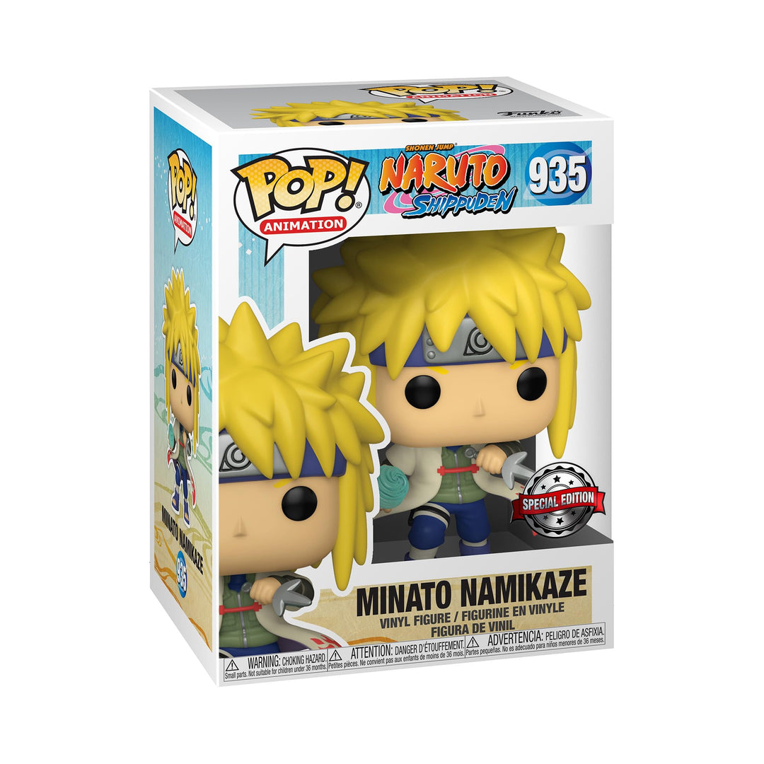 Funko Pop! Animation: Naruto - Minato Namikaze - 1/6 Quote Für Seltene Chase-Variante - Leuchtet Im