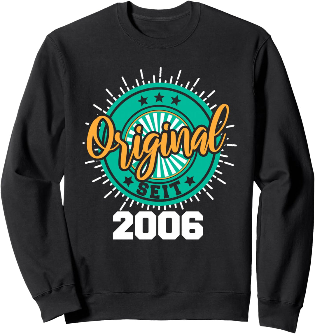 18. Geburtstag Junge Mädchen 18 Jahre 2006 Lustig Geschenk Sweatshirt