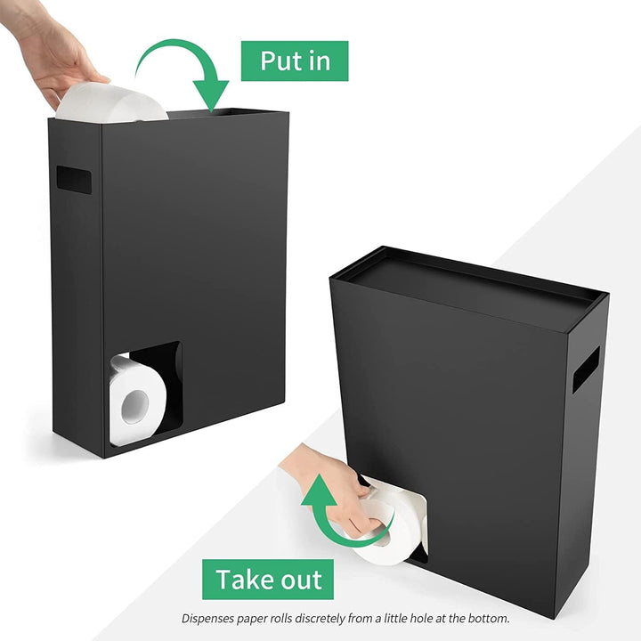 Toilettenpapierhalter Rollenhalter Klopapier Aufbewahrung Ersatzrollenhalter Organizer Badezimmer Se