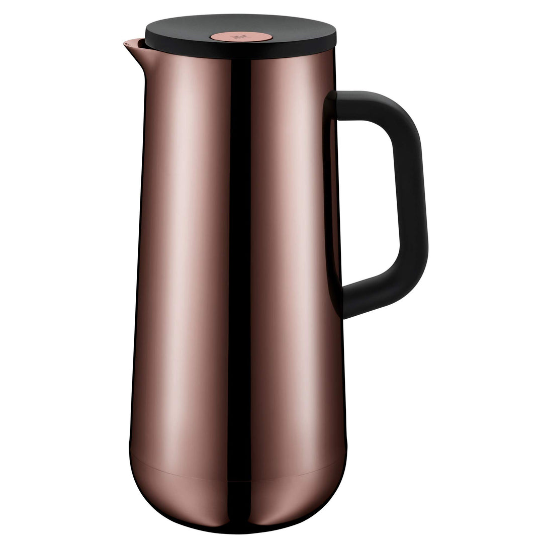 WMF Impulse Isolierkanne 1l, Thermoskanne für Kaffee oder Tee, Druckverschluss, hält Getränke 24h ka