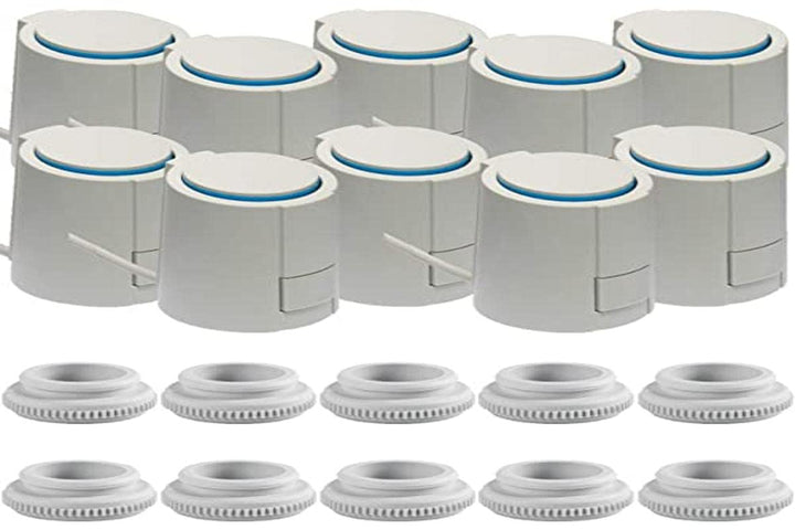 Möhlenhoff 20405-00 Stellantrieb, 230 V, Lichtgrau (Ral7035), 44, x 52,2 x 48,4 mm, 10 Stück, Stella