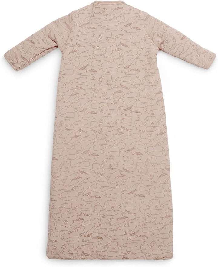 Jollein Unisex Baby Ganzjahres Schlafsack Whales, Pale Pink 110 cm, Whales, Pale Pink 110