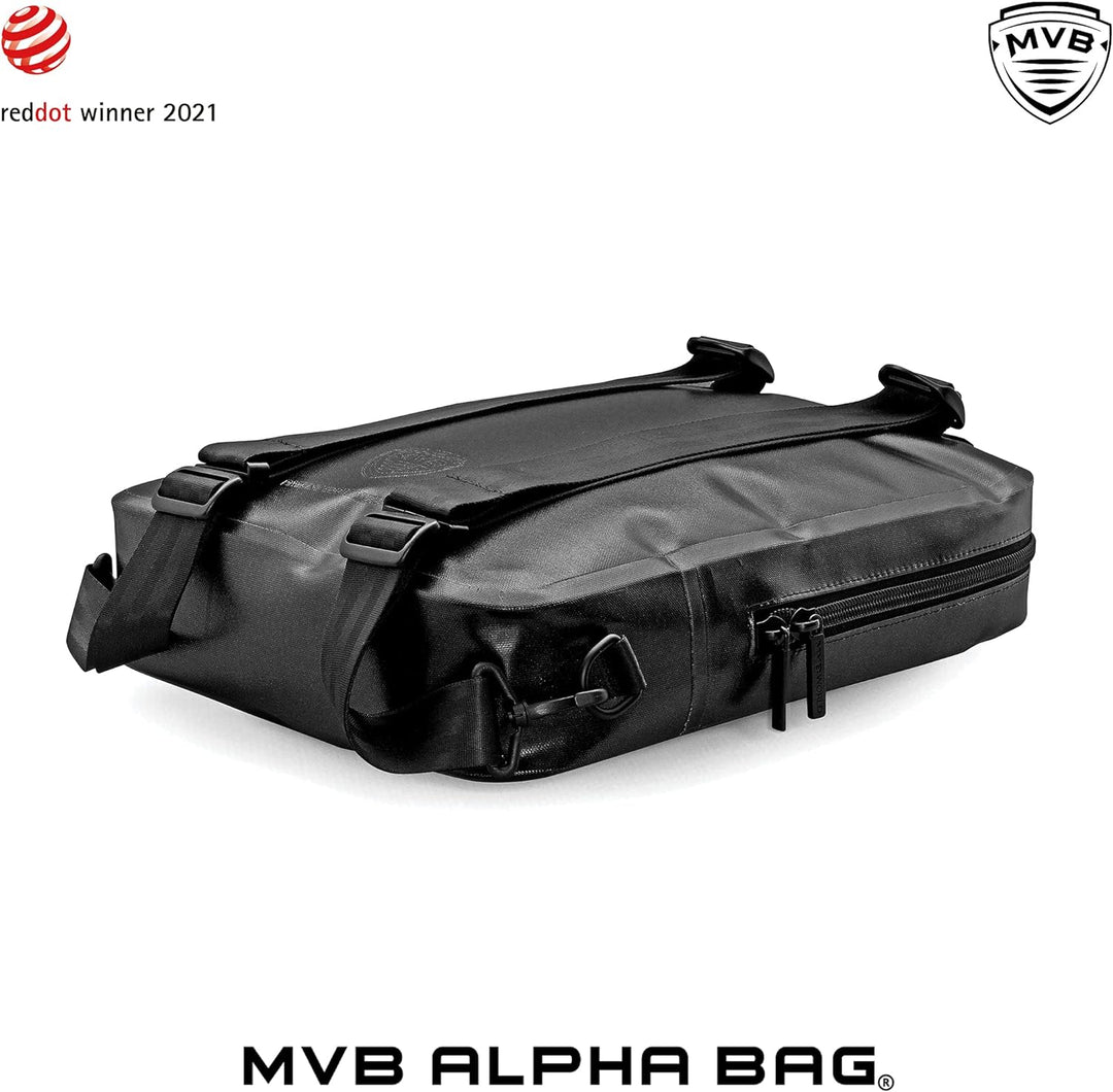 MVB Alpha Bag Rucksack wasserdicht für Damen und Herren schwarz I Allround-Rucksack Reiserucksack le