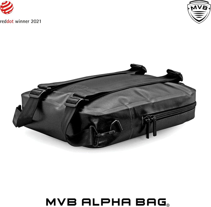 MVB Alpha Bag Rucksack wasserdicht für Damen und Herren schwarz I Allround-Rucksack Reiserucksack le