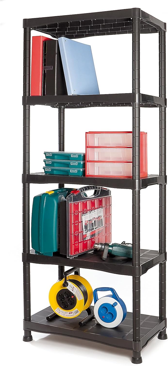 Tayg 745 Bausatz für Kunststoffregal Nr.745, 700x400x1800mm 5 Regale 700x400x1800mm, 5 Regale 700x40