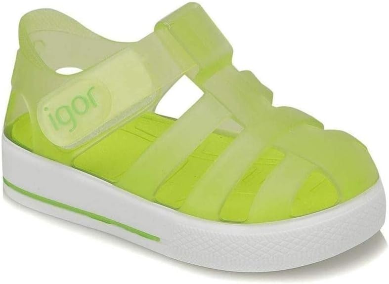 Unbekannt Mädchen Star Riemchensandalen 19 EU Grün Transparent Pistacho, 19 EU Grün Transparent Pist
