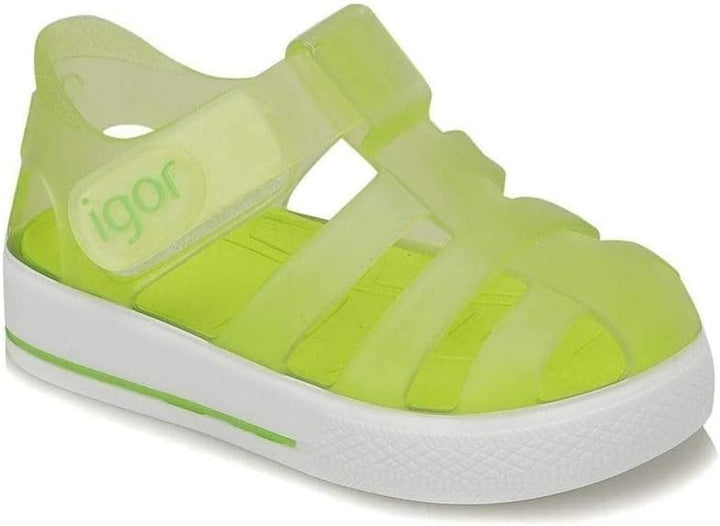 Unbekannt Mädchen Star Riemchensandalen 19 EU Grün Transparent Pistacho, 19 EU Grün Transparent Pist
