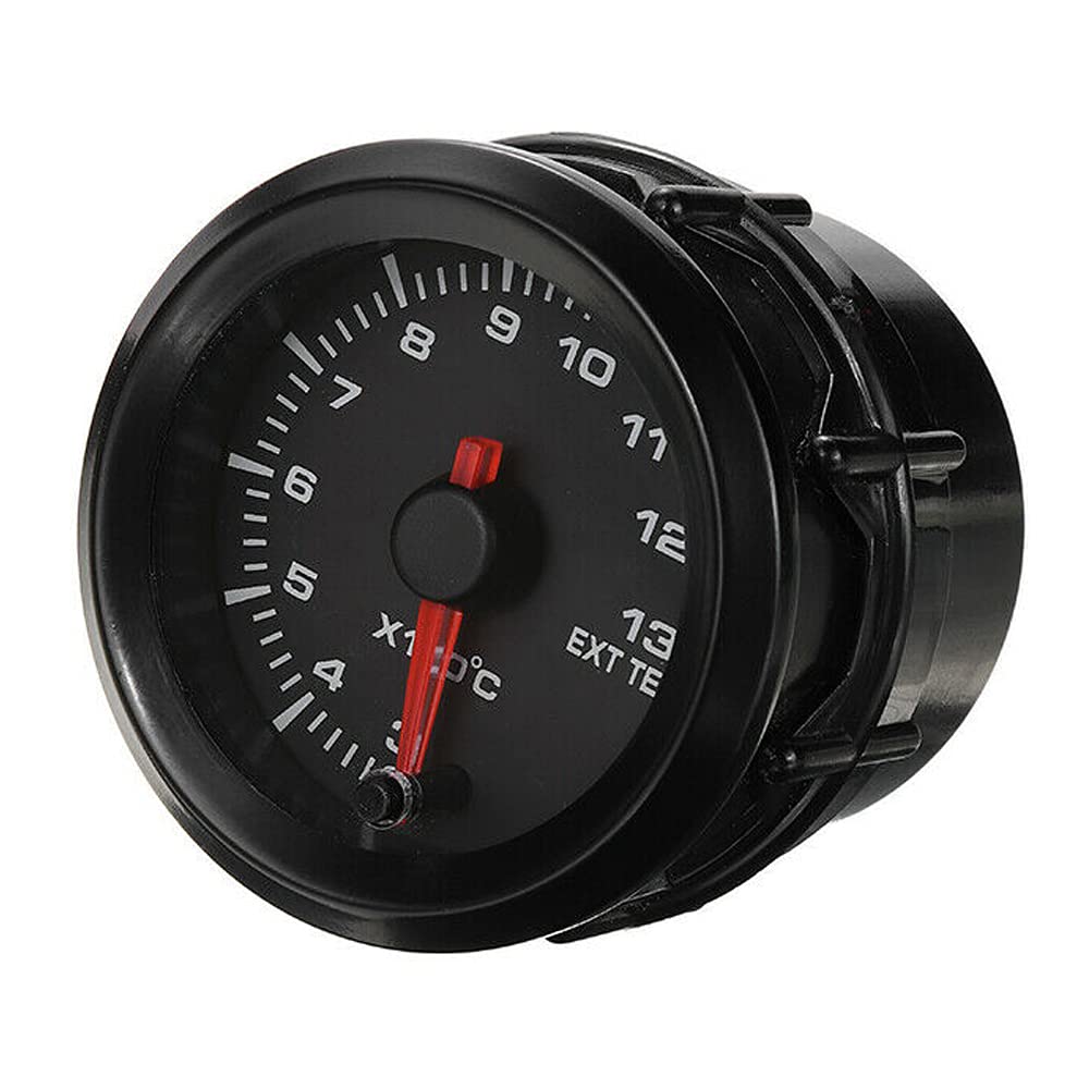ETOPARS 52mm Automotor Kfz 2" Zeiger Abgastemperaturanzeige Messgerät Kit EGT EXT Temperaturanzeige