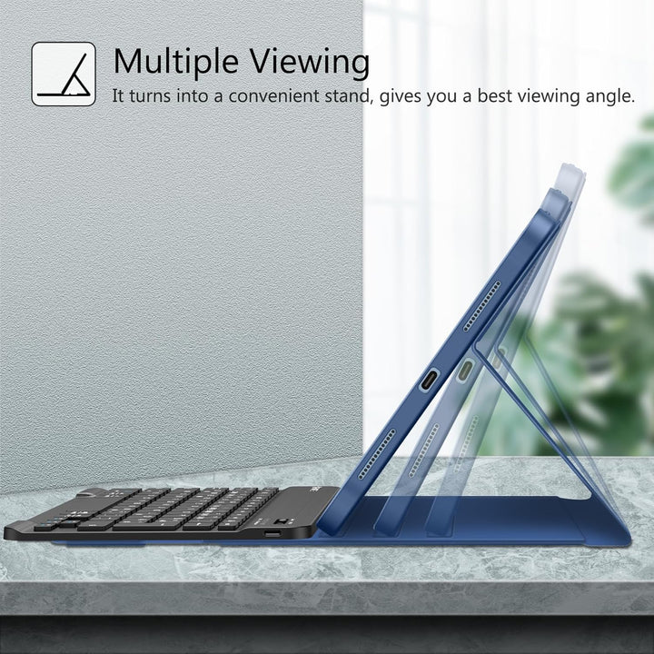 FINTIE Hülle mit Tastatur für iPad (A16) 11/10 Generation (2025/2022, 11/10.9 Zoll), Schutzhülle mit