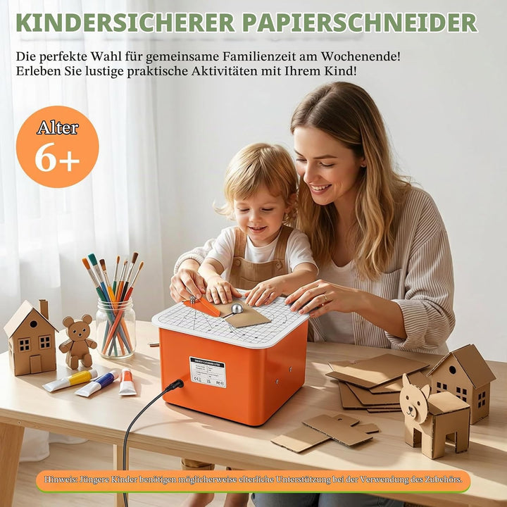 Kartonschneider für Kinder,45W elektrische Kappsäge mit klingenloser Technologie,präzises Schneiden