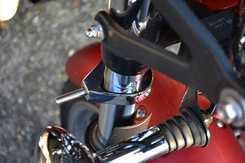 Alchemy Parts Chrom Motorrad Blinker Austausch Klammern für 41mm Gabel