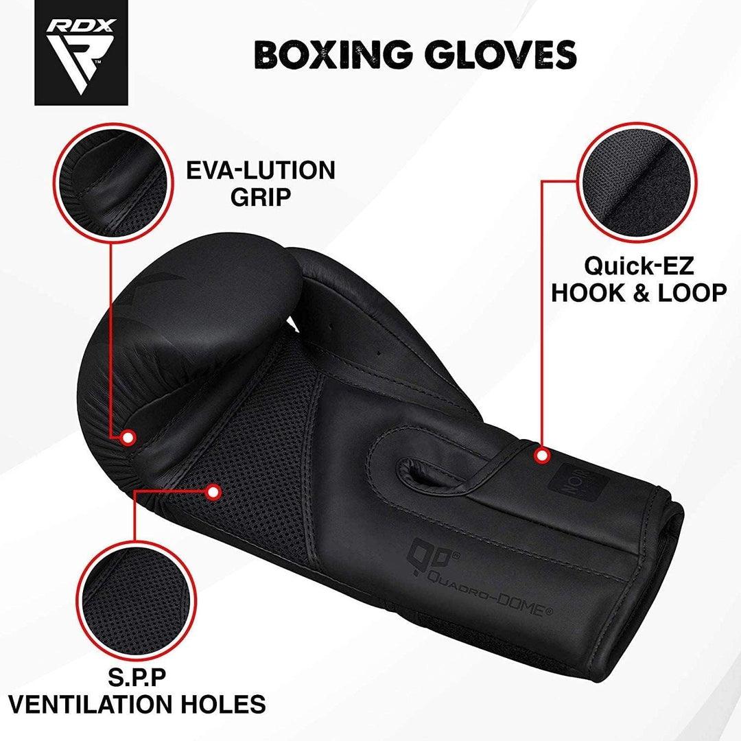 RDX MMA Handschuhe für Kampfsport | Genehmigt von SMMAF | Maya Hide Leder Trainingshandschuhe Sparri