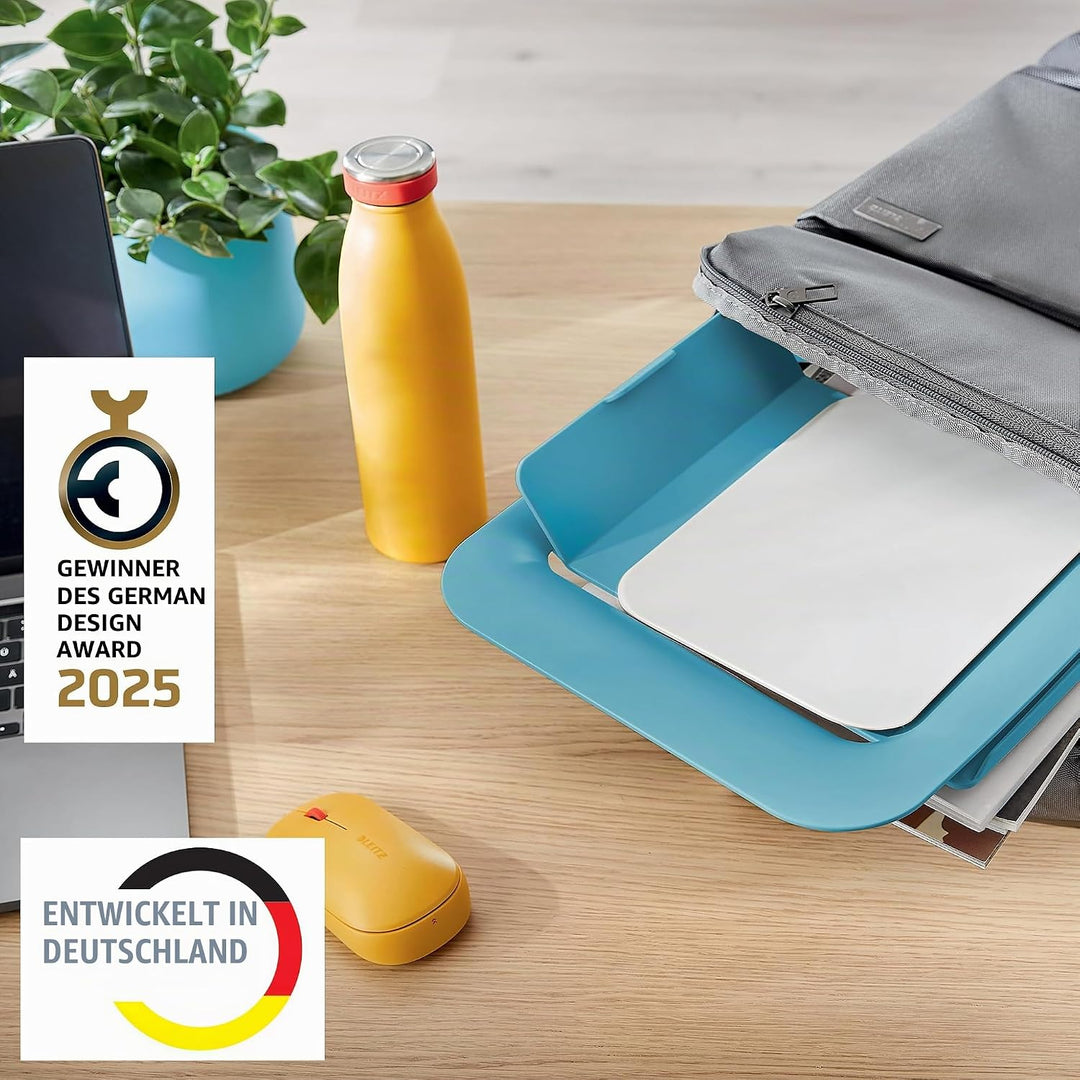 Leitz Höhenverstellbarer Laptopständer, Kompakte Laptop-Erhöhung mit 4 Höhen für 13“-15“ Notebooks,