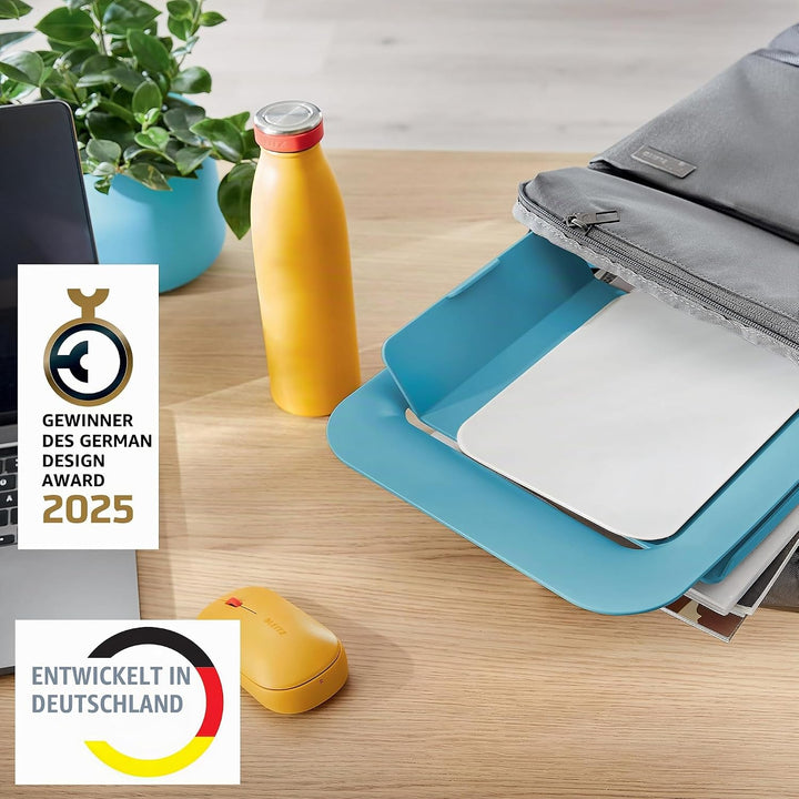 Leitz Höhenverstellbarer Laptopständer, Kompakte Laptop-Erhöhung mit 4 Höhen für 13“-15“ Notebooks,