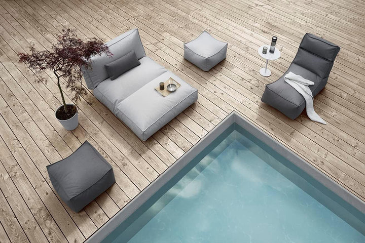 Blomus Outdoor-Lounger -Stay- Sonnenliege Bodenkissen Wasserfest (Stone) Stone One size, Stone One s