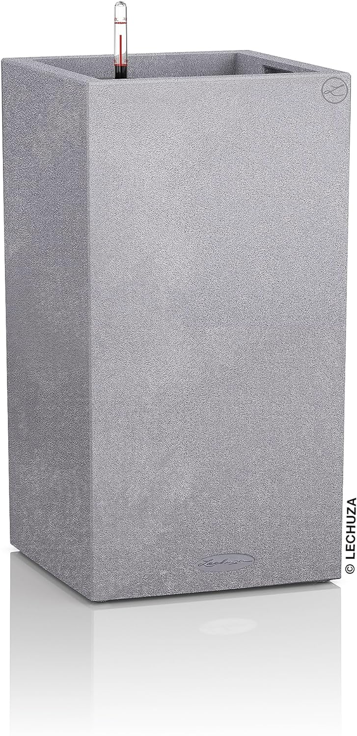Lechuza Komplett-Set für Garten, grau, 40 x 40 x 76 cm, 13620 40x40x76 cm Steingrau, 40x40x76 cm Ste