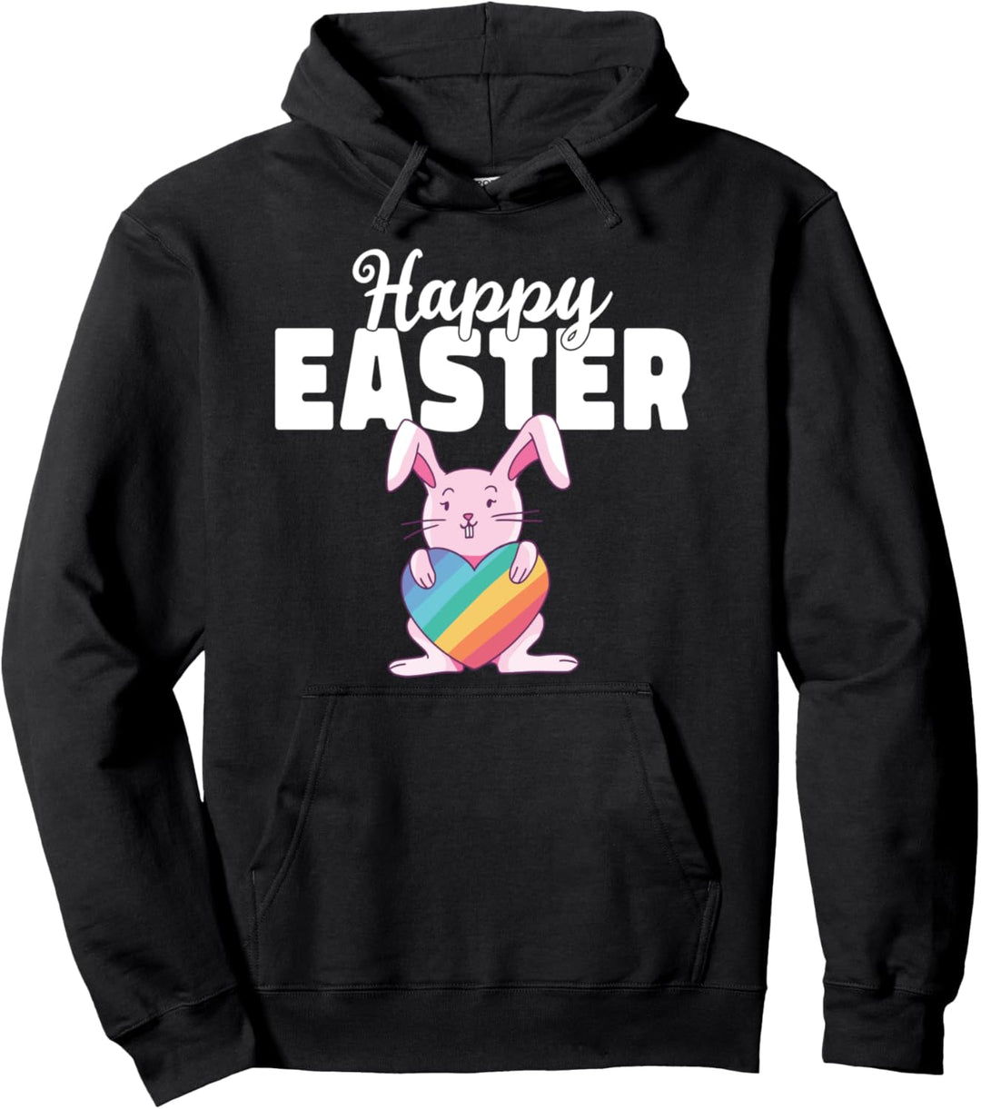 Frohe Ostern Bunte Eier Pullover Hoodie