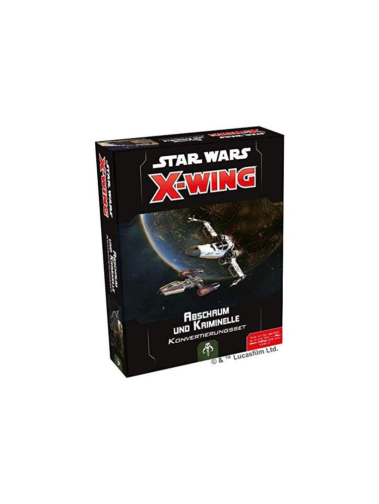 Asmodee Fantasy Flight Games FFGD4106 SW: X-Wing 2.Ed. - Abschaum Kriminelle Konvert. - Erweiterung,