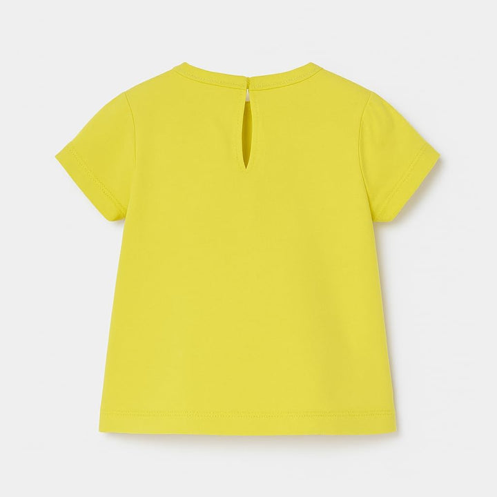 Mayoral Baby-T-Shirt, T-Shirt für Mädchen und Jungen, 6-24 Monate, Kurzarm, Rosa und Gelb, Baumwolle