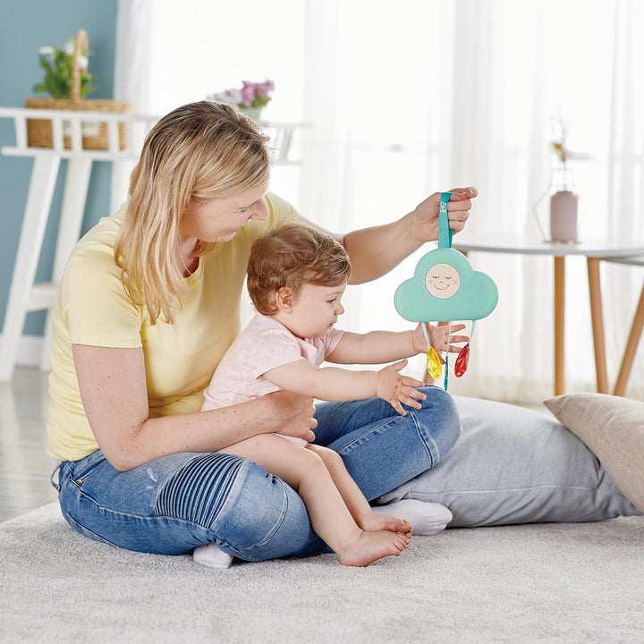 Hape Musikalisches Wolkenlicht für Säuglinge | Beruhigt weinende Babys, Höhenverstellbar, 2 Modi: 20