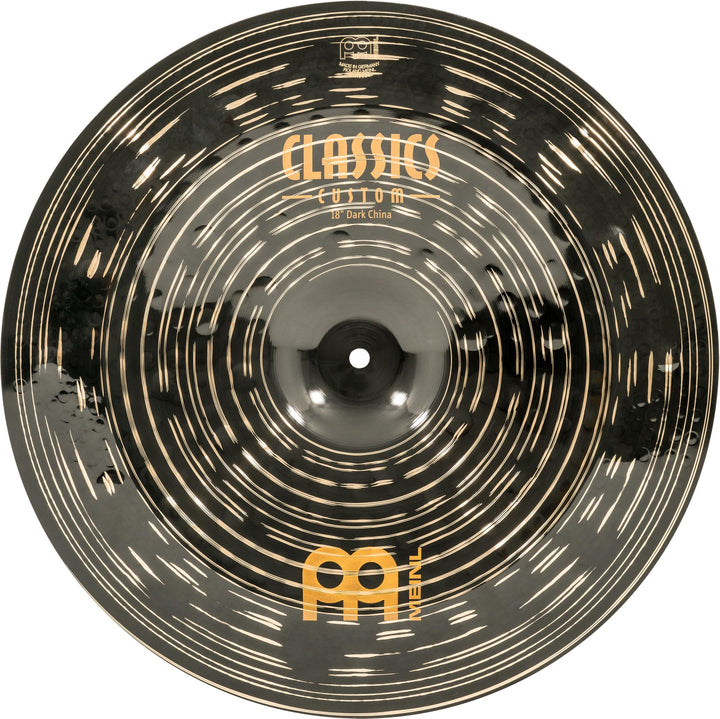 Meinl Cymbals Classics Custom Dark China 18 Zoll (Video) Schlagzeug Becken (45,72cm) B12 Bronze, Dun