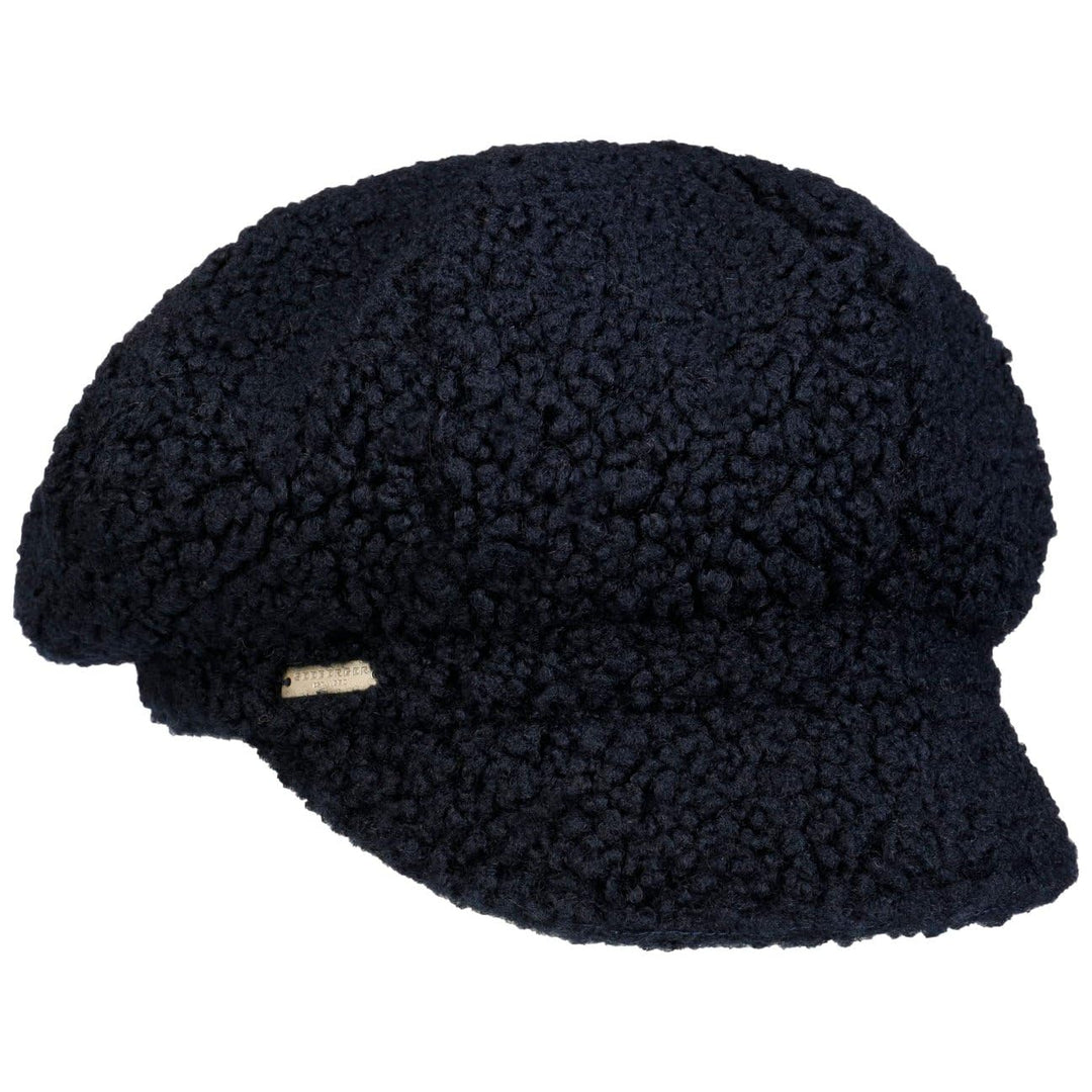 Seeberger Teddy Fur Ballonmütze Schirmmütze Damencap Wintercap Kunstfellcap Baker-Boy-Mütze Mit Schi