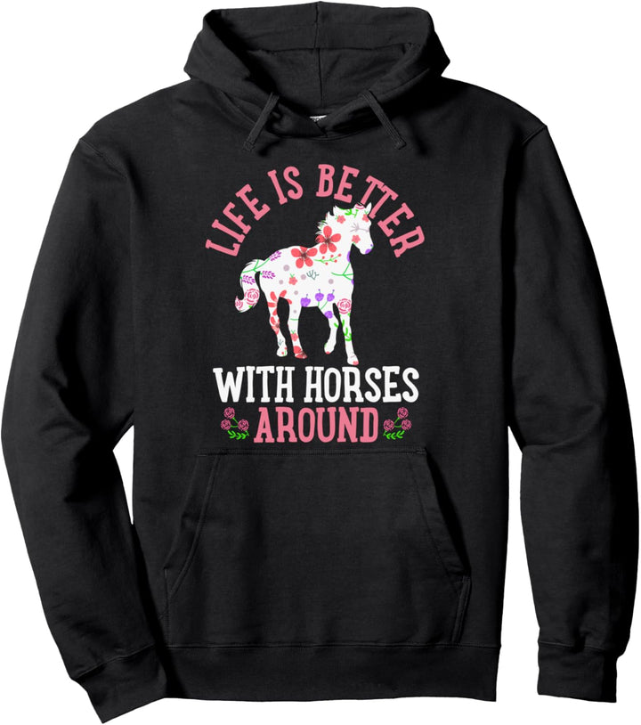 Pferde Reitferien Pullover Hoodie