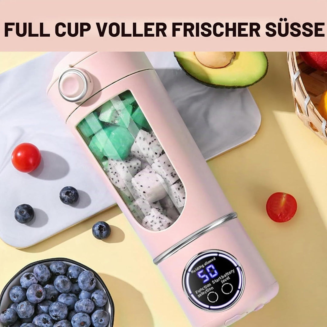Tragbarer Mixer, 700 ml Maker to Go Mini-Standmixer mit 12-Klingen Edelstahl, Portable Blender USB A