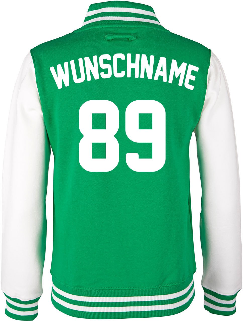 EZYshirt® Damen Herren Kinder College Jacke Athletic mit Wunschnamen und Wunschnummer | Baseball Jac