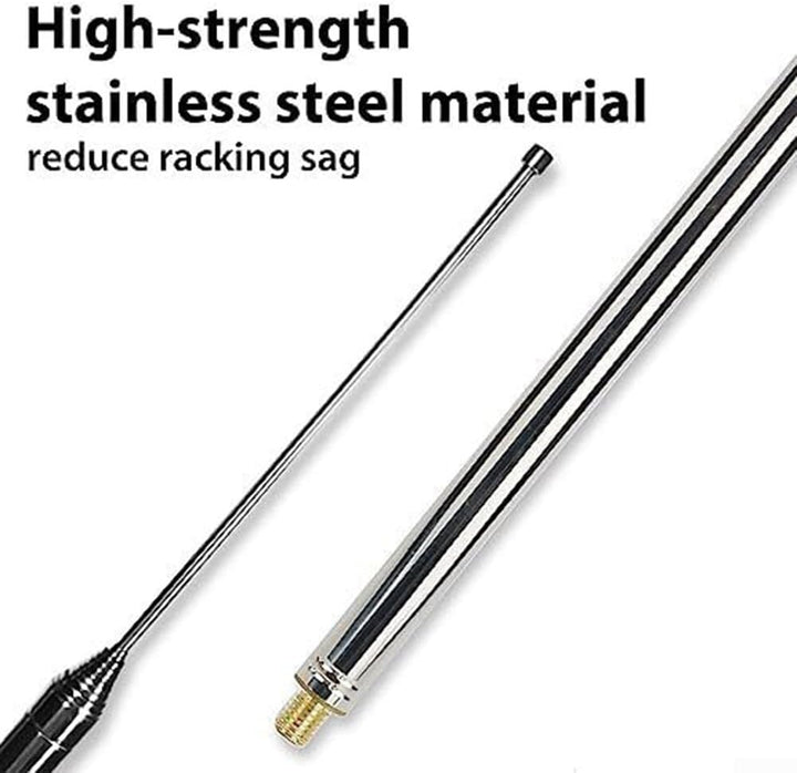 Teleskopantenne, leicht, 5,6 m, Teleskopantenne, Yagi-Antenne, ideal für Ham Radio, 14 Abschnitte