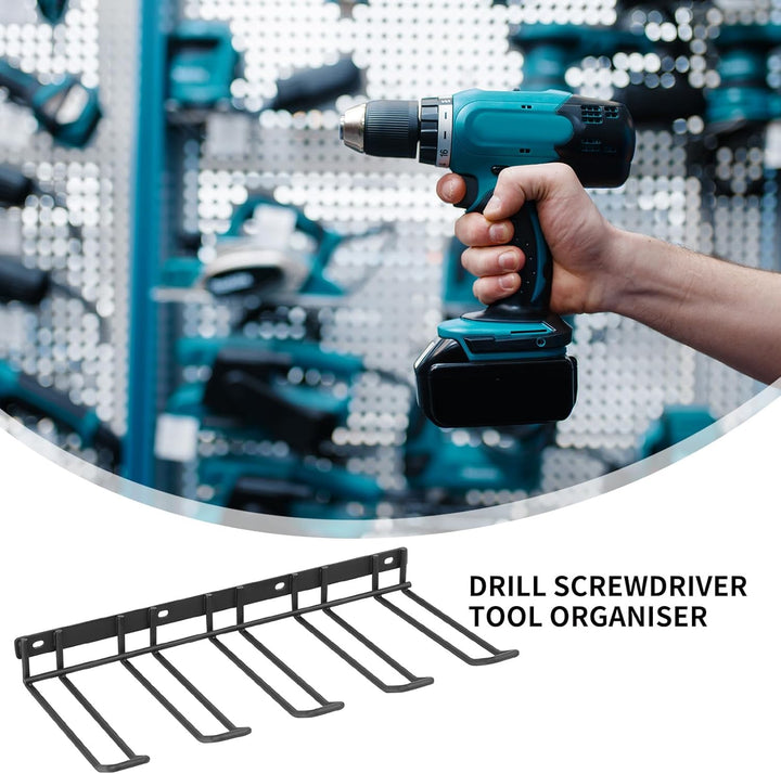 Werkzeugspeicher für Elektrowerkzeug Organizer, Garage Aufbewahrung Wandhalterung, Metall Werkzeugre