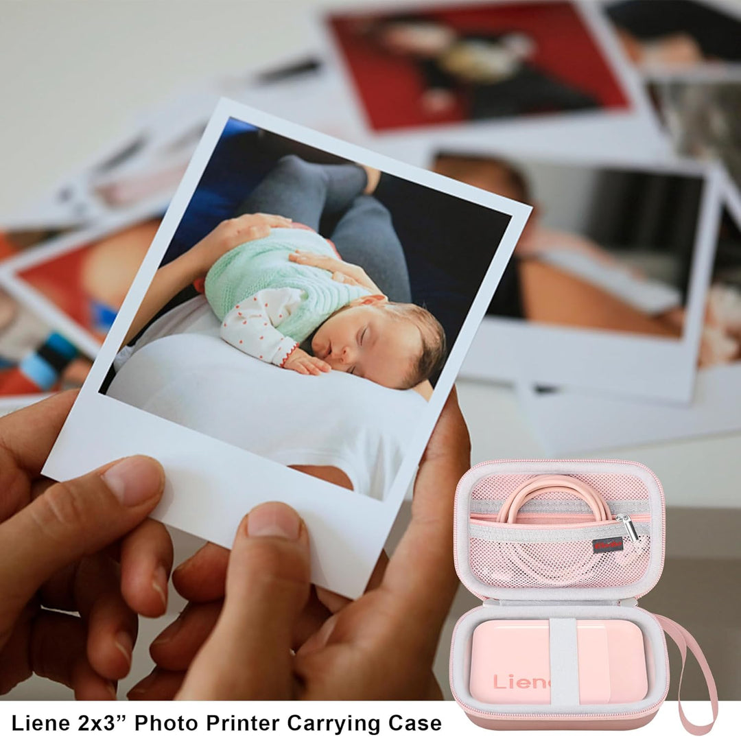 Elonbo Tragetasche für Liene 2x3 Fotodrucker, Tragbarer Instant-Drucker Reisehalter, Mini-Bild-Druck