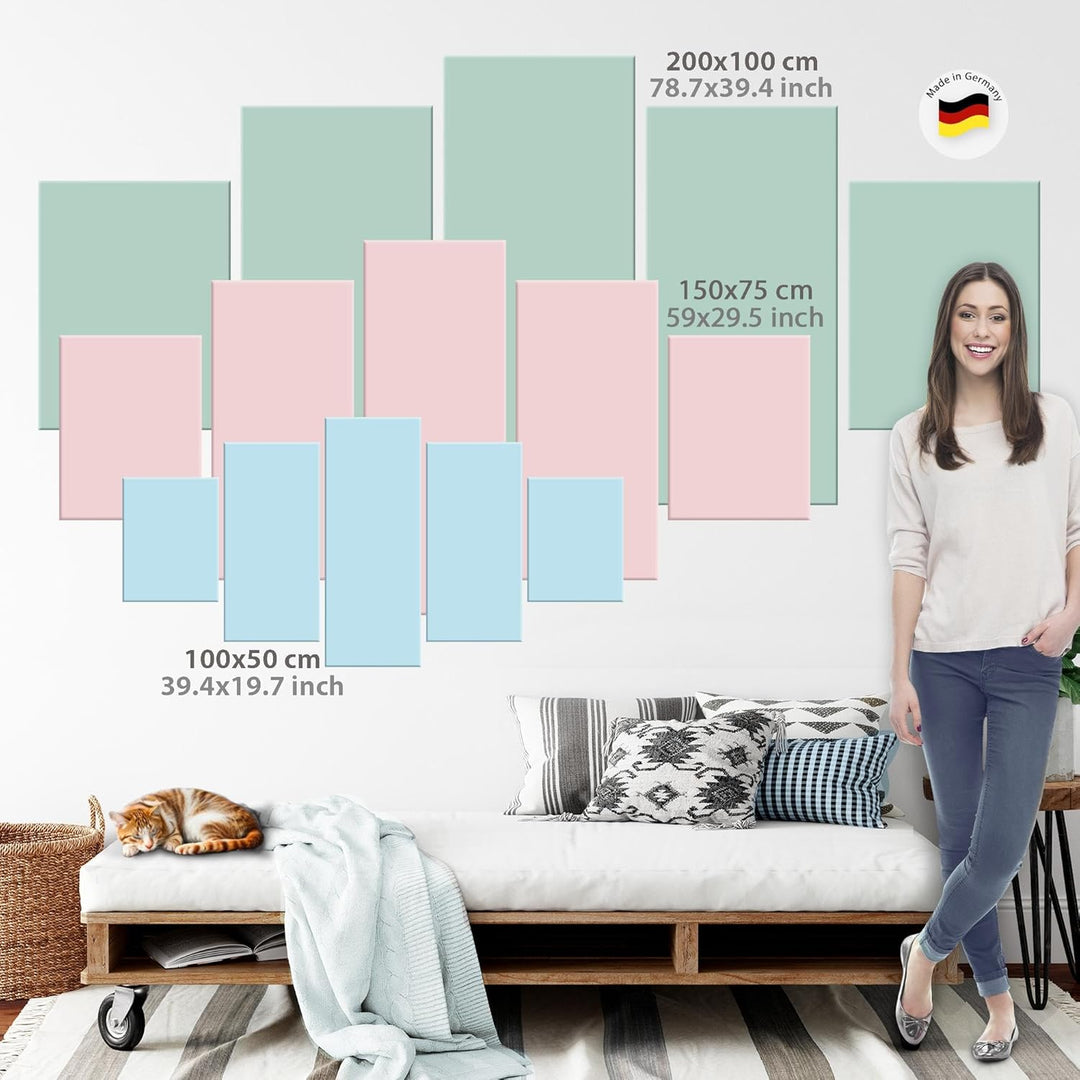 Runa Art Wandbilder Oldtimer Retro 5 Teilig Bild auf Vlies Leinwand Deko Wohnzimmer Schlafzimmer Abs