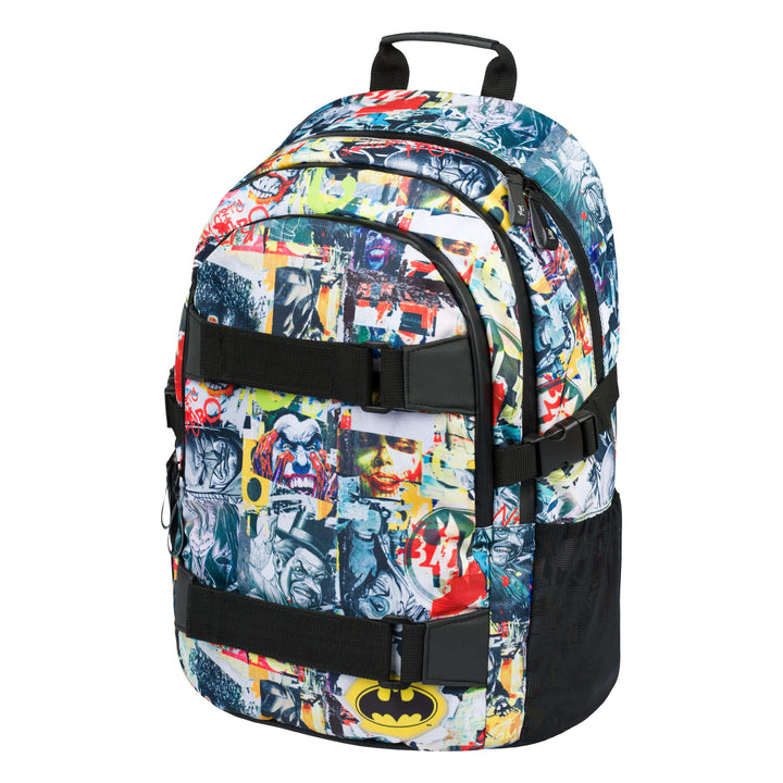 Baagl Schulrucksack für Jungen Mädchen Teenager - Skateboard Rucksack - Kinderrucksack mit Laptopfac