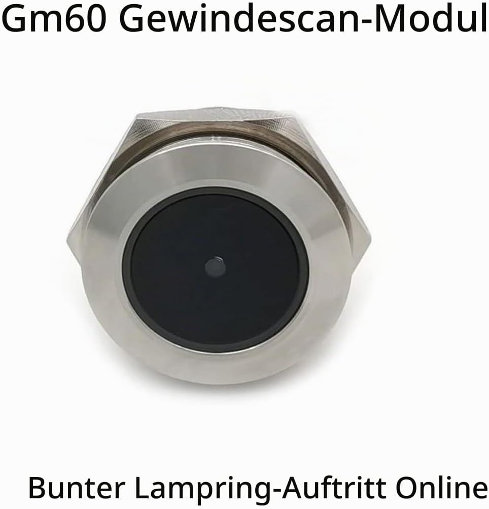 GM60 UART Edelstahl Kontrollierte Ringanzeige 1D/QR/2D Barcode Scanner QR Code Barcode Scanner Modul