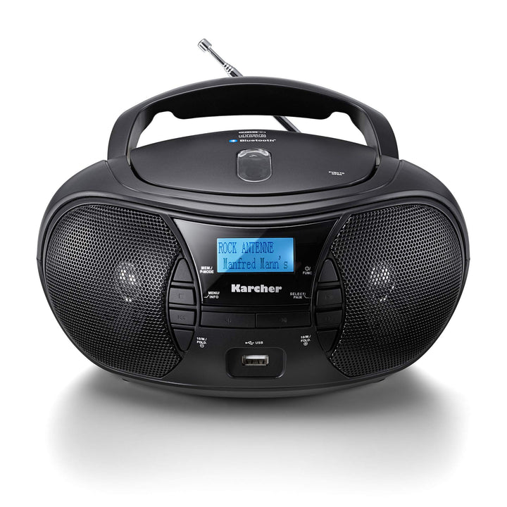 Karcher RR 5028D - tragbares DAB+ Radio mit CD-Player, Bluetooth, USB