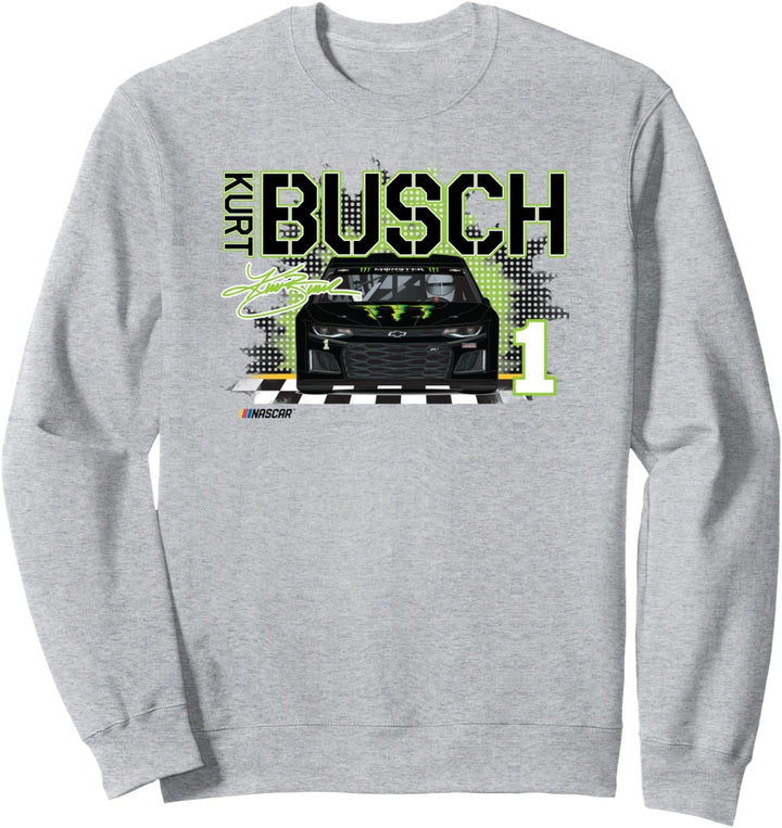 NASCAR - Kurt Busch - Script Sweatshirt
