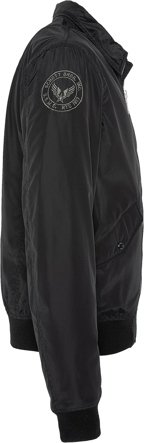 Schott NYC Herren Jacke XXL Schwarz, XXL Schwarz