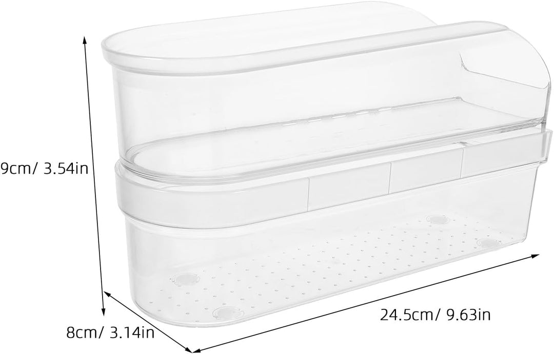 NUOBESTY Aufbewahrungsbox für Handmixer-Aufsätze, verdicktes, transparentes Etui für Küchenutensilie