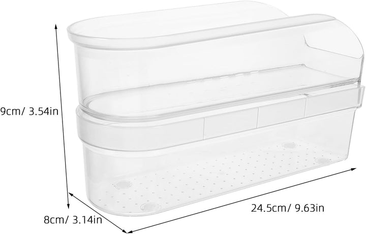 NUOBESTY Aufbewahrungsbox für Handmixer-Aufsätze, verdicktes, transparentes Etui für Küchenutensilie