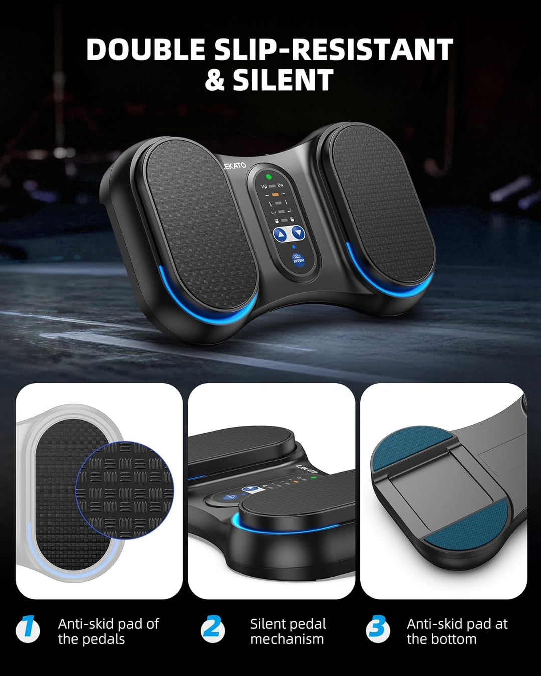 LEKATO Bluetooth Page Turning Pedal, Wireless Page Turner, Wiederaufladbarer Fussschalter für Telefo