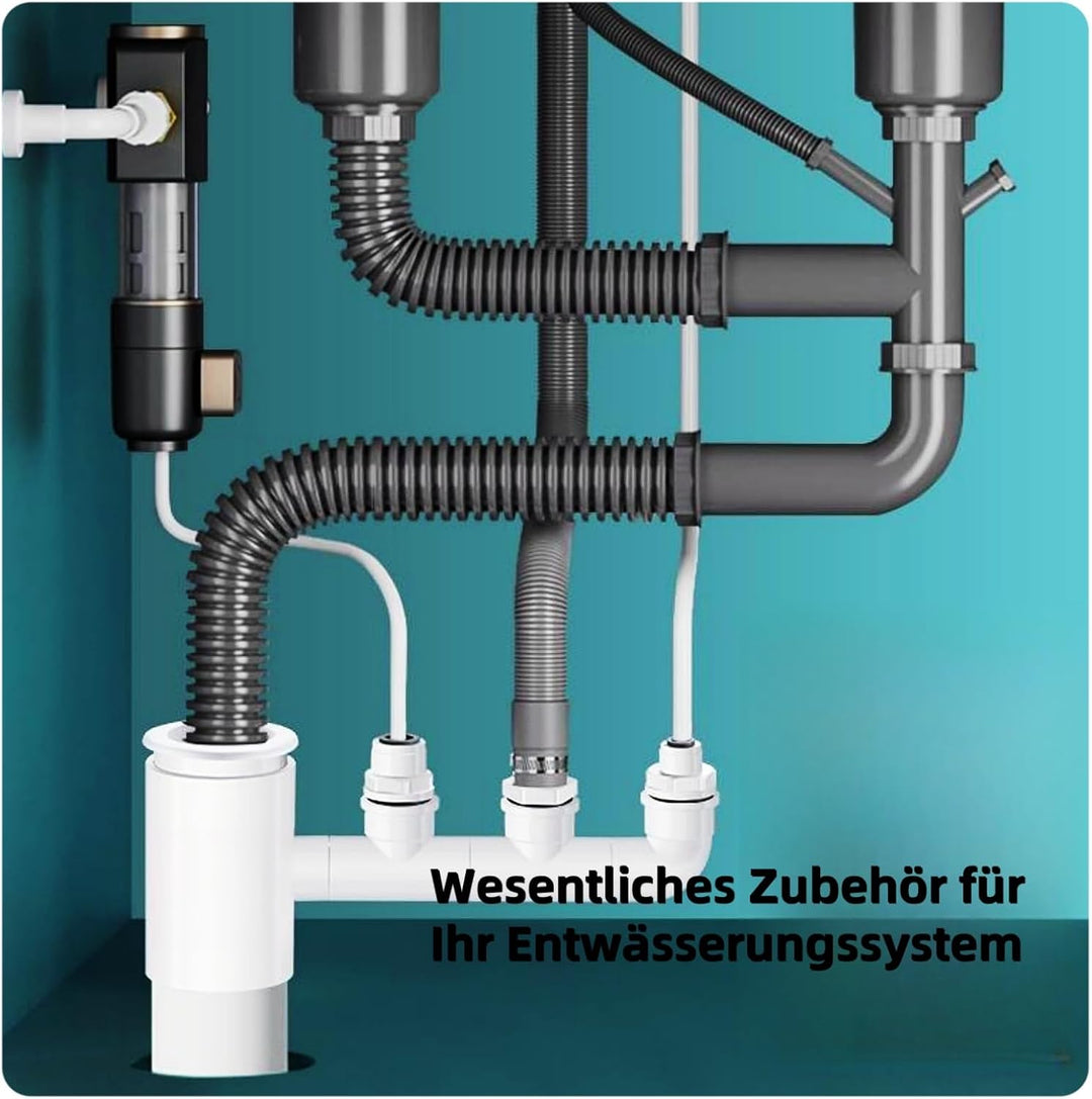 Reduzierstücke von 32mm auf 20mm, Adapter, PVC-Adapter für Abgasrohre, Abflüsse, Regenwassernutzungs