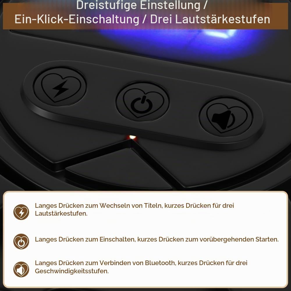 Topteng Music-Boxing-Maschine, Wandmontierter Boxtrainer, Stereolautsprecher, 3 Trainingsmodi, Zählf