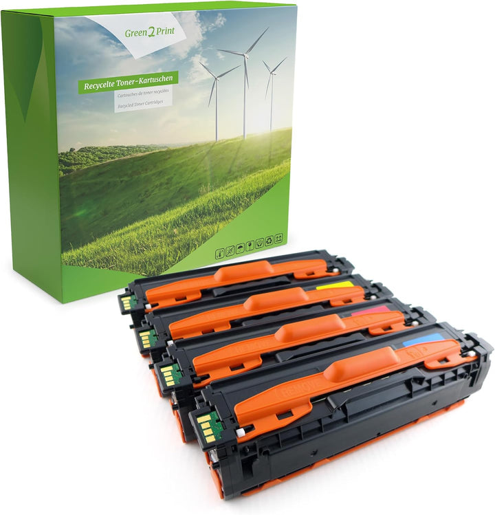 Green2Print Toner Toner-Set, 4 Kartuschen 1x 2500, 3X 1800 Seiten passend für Samsung CLP415N, Xpres