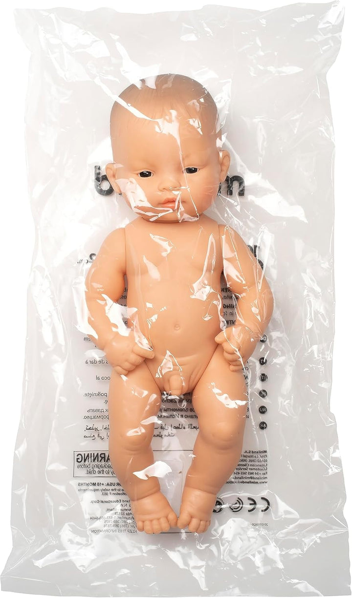 Miniland 31035 - Baby asiatischer Junge Tüte - ohne Unterwäsche, 32 cm ASIATISCHER JUNGE 32CM, ASIAT