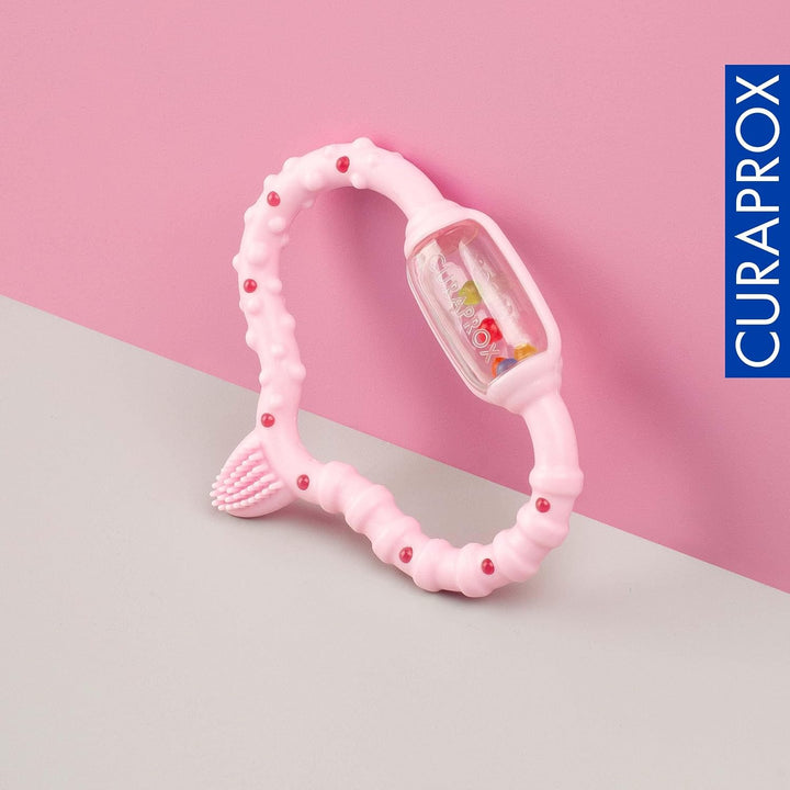 Curaprox Baby Beissring, Pink, Swiss Made