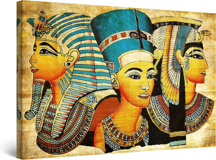 Startonight Bilder Ägyptische Götter, Leinwandbilder Moderne Kunst, Abstrakte Wanddeko Kunstdrucke,
