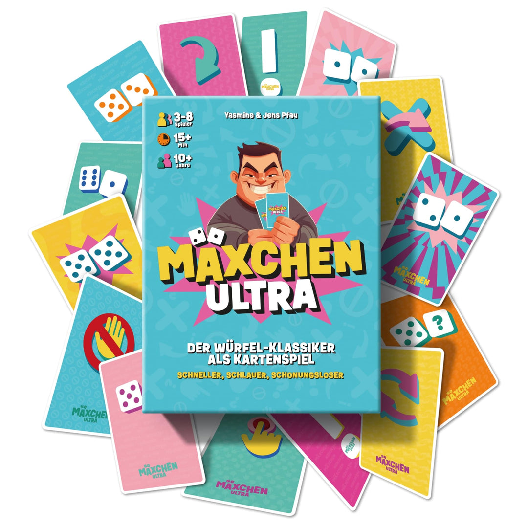 GANZ NEU - Mäxchen Ultra – Lustiges Kartenspiel &amp; Partyspiel | Bluff Spiel für jede Gelegenheit, Sil